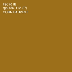 #9C701B - Corn Harvest Color Image